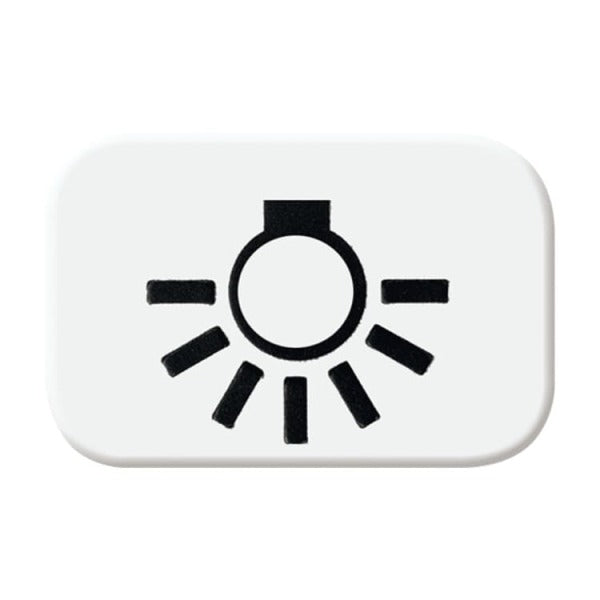 Tastersymbol mit Symbol Licht alpinweiß - balanceSI / Reflex SI – 2CKA001433A0028