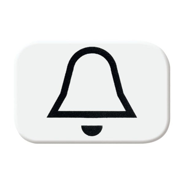 Tastersymbol mit Symbol Klingel alpinweiß - balanceSI / Reflex SI – 2CKA001433A0036