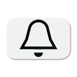 Tastersymbol mit Symbol Klingel alpinweiß - balanceSI / Reflex SI – 2CKA001433A0036