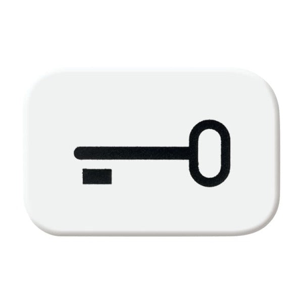 Tastersymbol mit Symbol Schlüssel alpinweiß - balanceSI / Reflex SI – 2CKA001433A0044