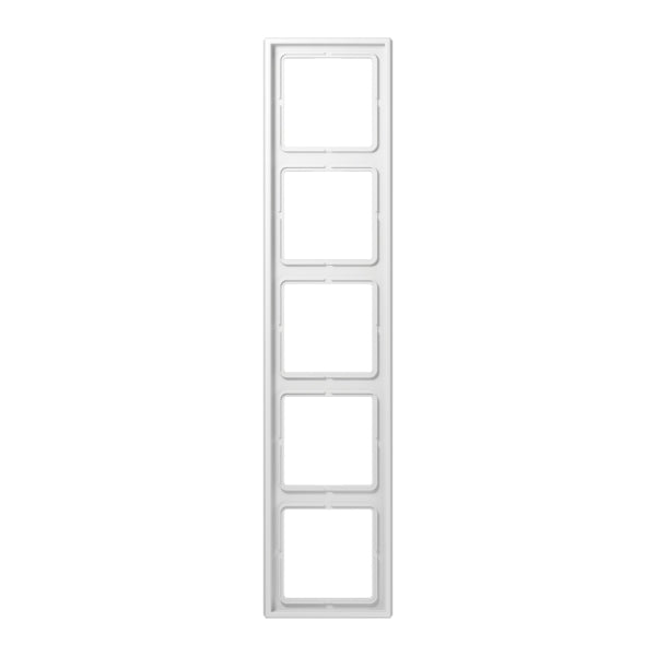 Rahmen 5fach, senkrechte und waagerechte Montage, Duroplast, LS990, alpinweiss – LS985WW