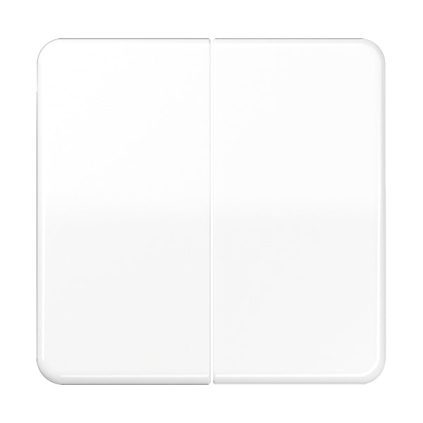 Wippe 2fach, Duroplast, Serie CD, alpinweiss – CD595WW