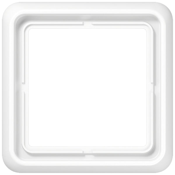 Rahmen 1fach, senkrechte und waagerechte Montage, Duroplast, CD500, alpinweiss – CD581WW