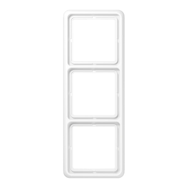 Rahmen 3fach, senkrechte und waagerechte Montage, Duroplast, CD500, alpinweiss – CD583WW