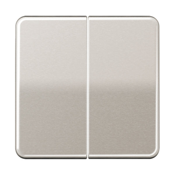 Wippe 2fach, Aluminium eloxiert, Serie CD, platin – CD595PT