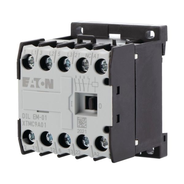 Leistungsschütz, 230 V 50 Hz, 240 V 60 Hz, 3-polig, 380 V 400 V, 4 kW, Kontaktbestückung Ö = Öffner= 1 Ö, Schraubklemmen, Wechselstrombetäti – 051795