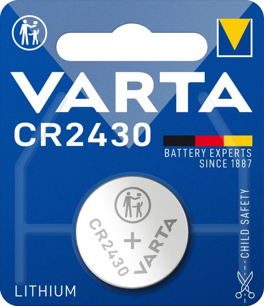 Knopfzelle Electronics Lithium CR2430 3V 1Bli=1Stk – 6430101401