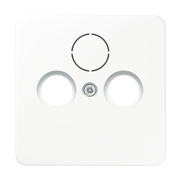 Abdeckung für Universal-Sat/BK-Dosen, Thermoplast, Serie CD, alpinweiss – CD561SATWW