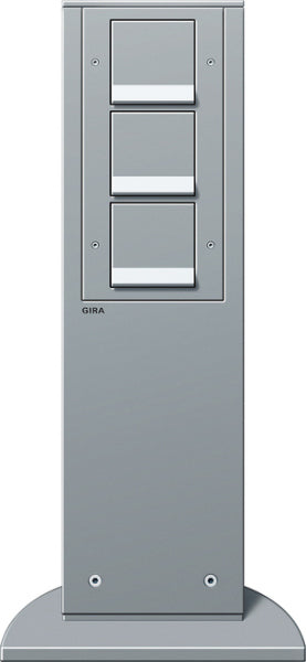 E-Säule 3x SCHUKO SH 491 mm Gira Energiesäule F Alu – 134126