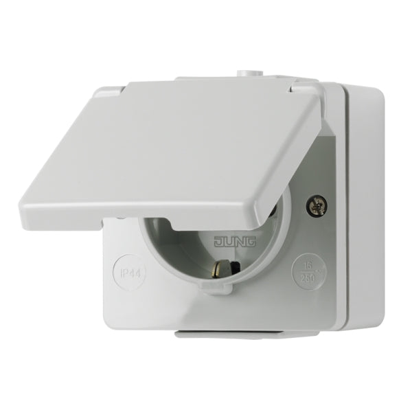 SCHUKO-Steckdose, 16 A 250V ~, IP44, WG600 – 620W
