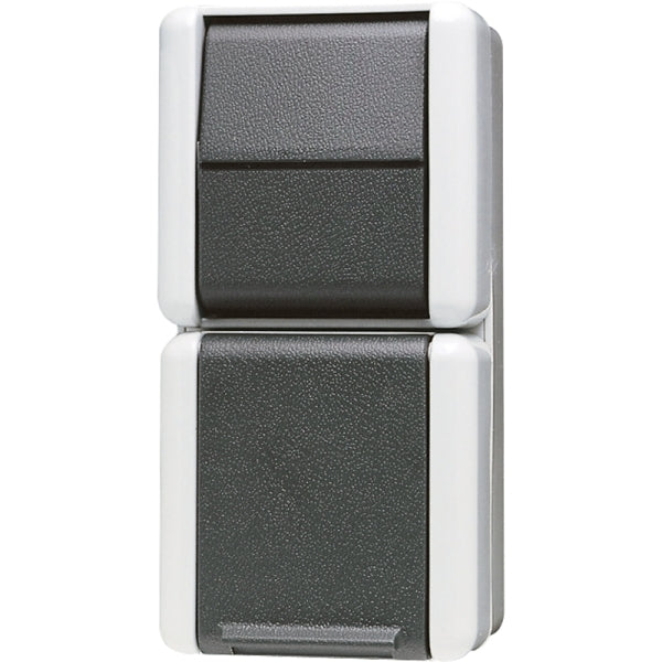 SCHUKO-Steckdose 16A250V~ mit Schalter Universal Aus-Wechsel 10AX250V~ – 876W
