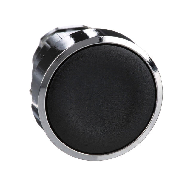 Drucktaster, Frontelement, XB4, Metall, 22mm, schwarz, tastend – ZB4BA2