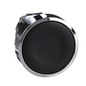 Drucktaster, Frontelement, XB4, Metall, 22mm, schwarz, tastend – ZB4BA2