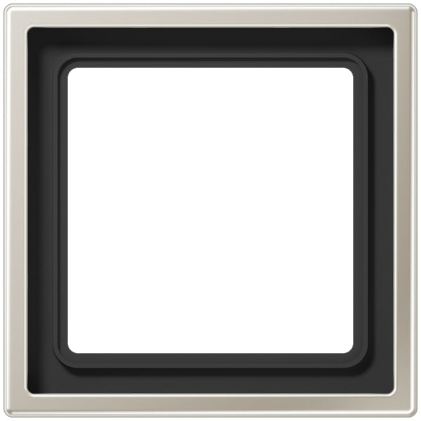Rahmen 1fach, senkrechte und waagerechte Montage, LS990, Edelstahl – ES2981