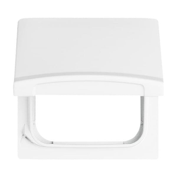 Zwischenring mit Klappdeckel für Duro/Reflex alpinweiß - Allwetter 44 (IP44) – 2CKA001710A1860