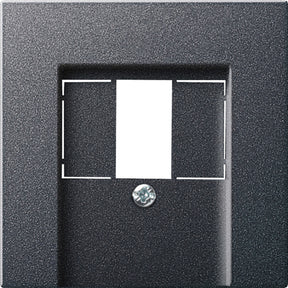 GIRA Abdeckung für TAE und USB Anschlussdose System 55 anthrazit   – 027628
