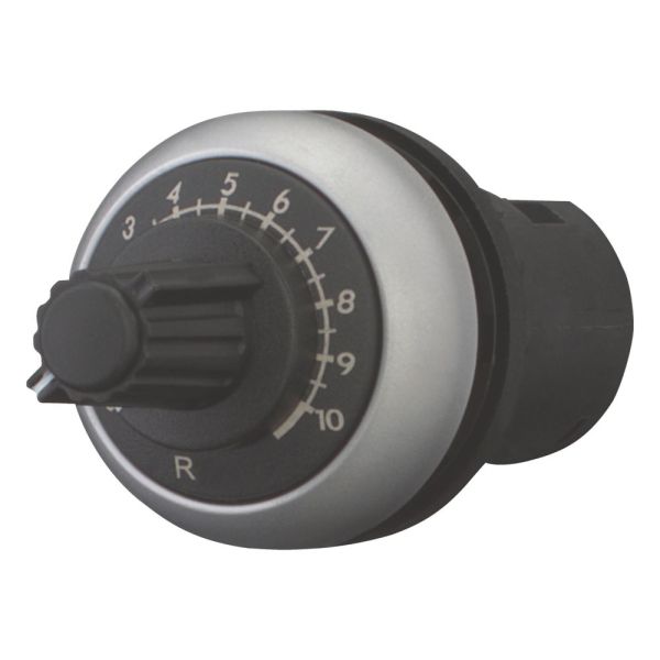 Potentiometer, klassisch, M22, 22.5 mm, R 1 kohm, P 0.5 W, Frontring Titan – 229489