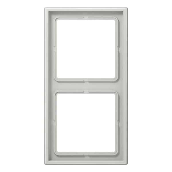 Rahmen 2fach, senkrechte und waagerechte Montage, Duroplast, LS990, lichtgrau – LS982LG