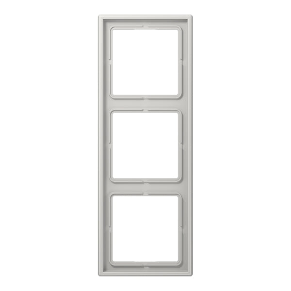 Rahmen 3fach, senkrechte und waagerechte Montage, Duroplast, LS990, lichtgrau – LS983LG