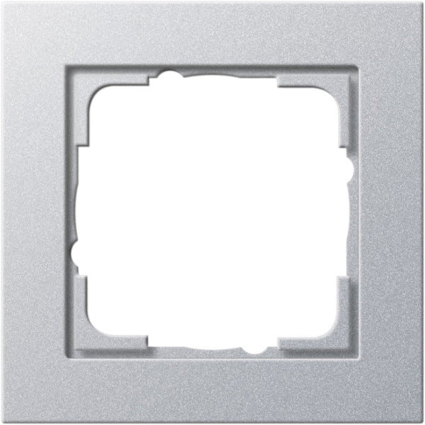 GIRA Rahmen 1fach E2 Farbe alu   – 021125