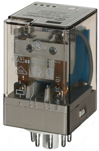 Steckrelais, 2 W 10A, Spule 24VDC – 60.12.9.024.0040