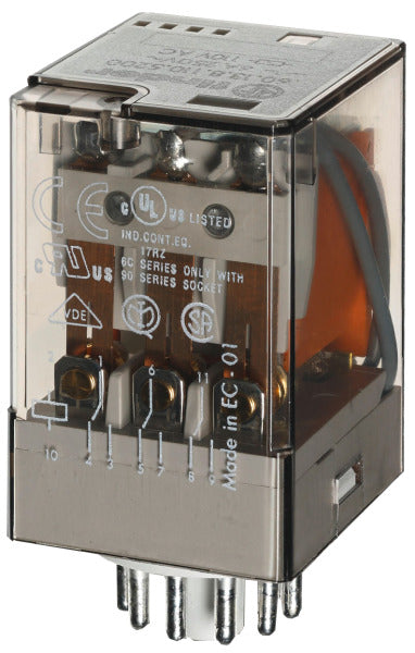 Steckrelais, 3 W 10A, Spule 120VAC – 60.13.8.120.0040