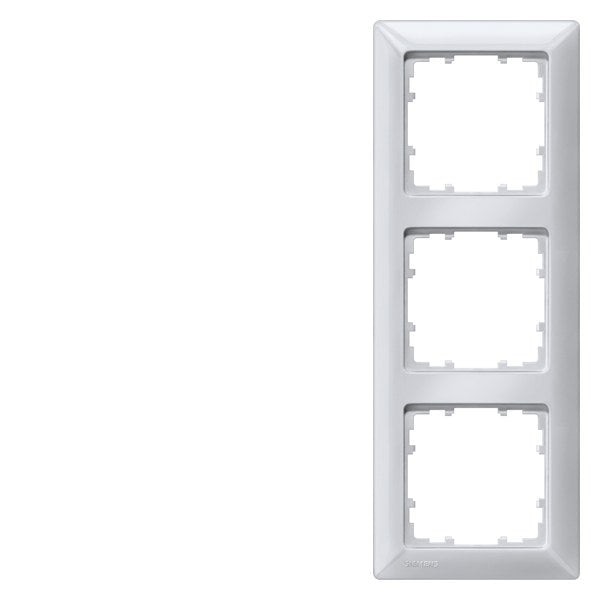 DELTA line, aluminiummetallic Rahmen, 3-Fach, 222x 80mm – 5TG25533
