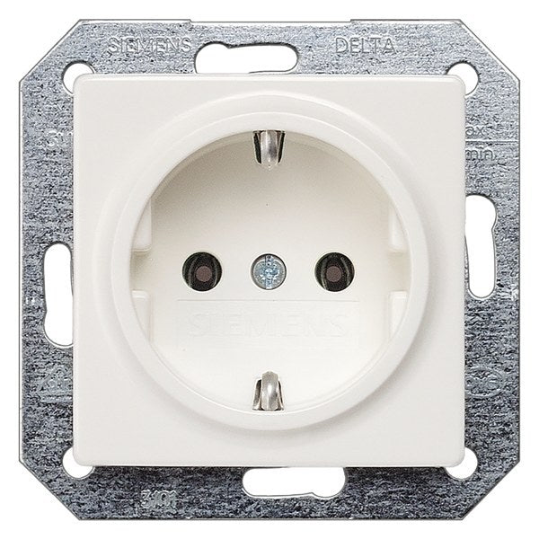 SIEMENS Schuko-Steckdose DELTA i-system, titanweiß   – 5UB1511