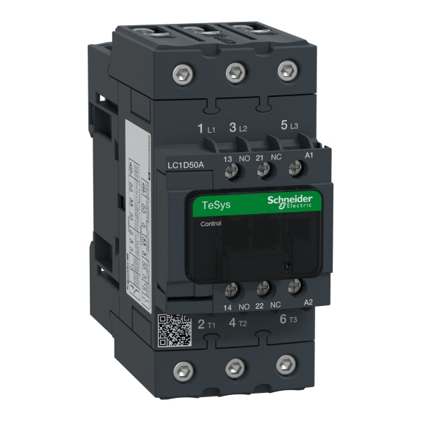 Leistungsschütz, 3p+1S+1Ö, 22kW/400V/AC3, 50A, Spule 230V 50/60Hz – LC1D50AP7