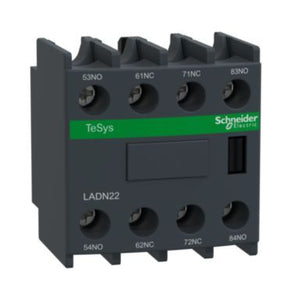 SCHNEIDER ELECTRIC Hilfsschalterblock, 2S+2Ö, Schraubanschl uss  – LADN22