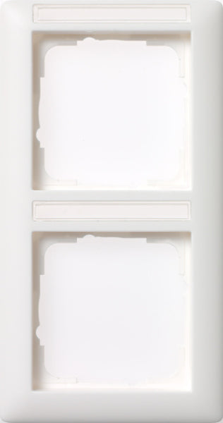 Abdeckrahmen 2f senkr. BSF Standard 55 Reinweiß – 110203