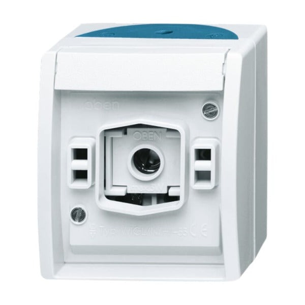 Lichtsignal grau/blaugrün - ocean mit E10-Gewinde – 2CKA001582A0305