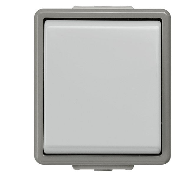 DELTA fläche IP44, AP dunkelgrau/hellgrau Ausschalter 1-polig, 10A 250V 66x 75mm – 5TA4701