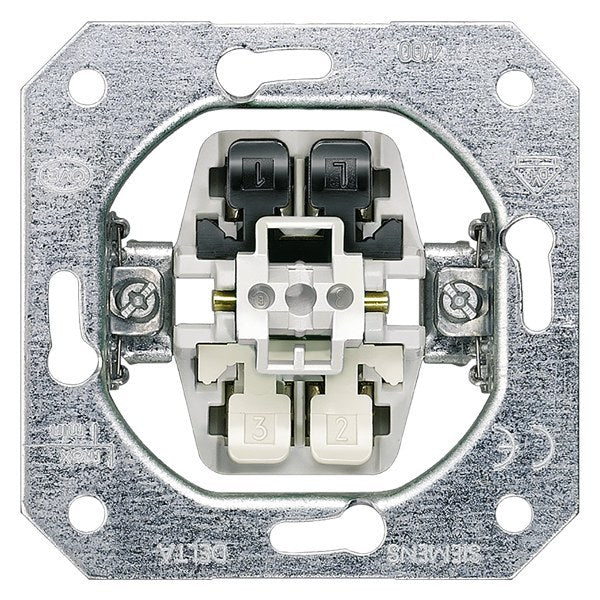 DELTA Taster-Geräteeinsatz, UP mit getrennter Rückmeldung 10A 250V. – 5TD2114
