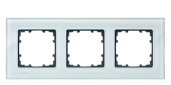 DELTA miro Rahmen 3-fach Echtmaterial Glas kristallgrün Abmessungen 232x 90mm – 5TG1203