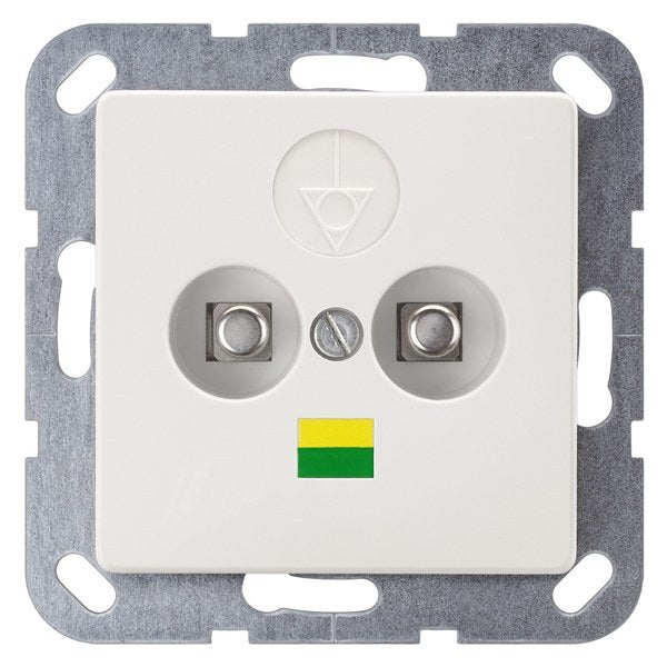 DELTA i-system Doppel-Potentialausgleichsdose, titanweiß – 5TG2564