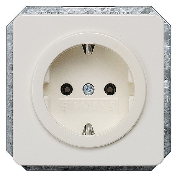 DELTA profil SCHUKO-Steckdose, titanweiß – 5UB1403