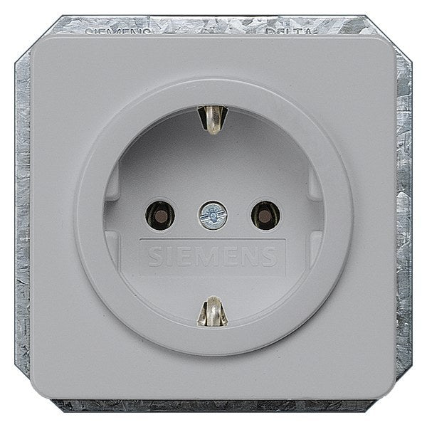 DELTA profil SCHUKO-Steckdose, silber – 5UB1467