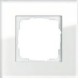 GIRA Rahmen 1fach Esprit Glas weiß   – 021112