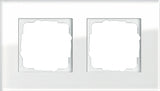 GIRA Rahmen 2fach Esprit Glas weiß   – 021212