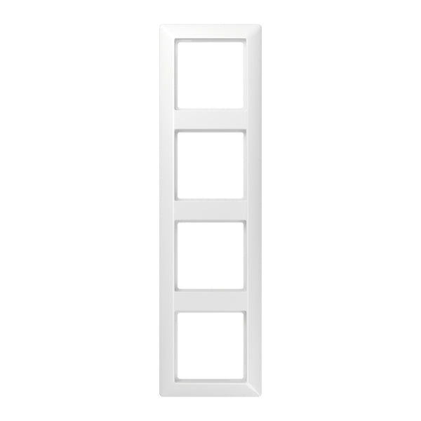 Rahmen 4fach, senkrechte und waagerechte Montage, Duroplast, AS500, alpinweiss – AS584WW