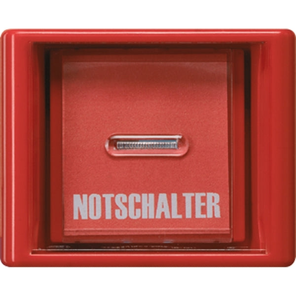 Abdeckung mit Glasscheibe, Serie AS, rot (mit roter Wippe) – AS561GLRT