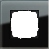 GIRA Rahmen 1fach Esprit Glas schwarz   – 021105