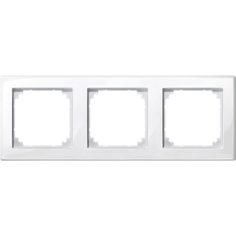 MERTEN M-SMART-Rahmen, 3fach, polarweiß glänzen d  – 478319