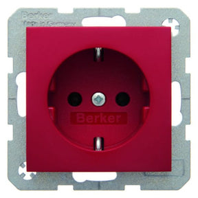 BERKER Steckdose SCHUKO S.1 rot, glänzend   – 47438912