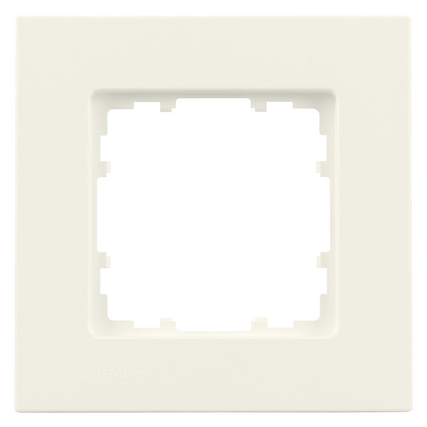 DELTA miro Rahmen 1-fach Farbe titanweiß Abmessungen 90x 90mm – 5TG11110