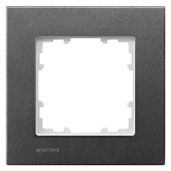 DELTA miro Rahmen 1-fach Farbe carbonmetallic Abmessungen 90x 90mm – 5TG11112