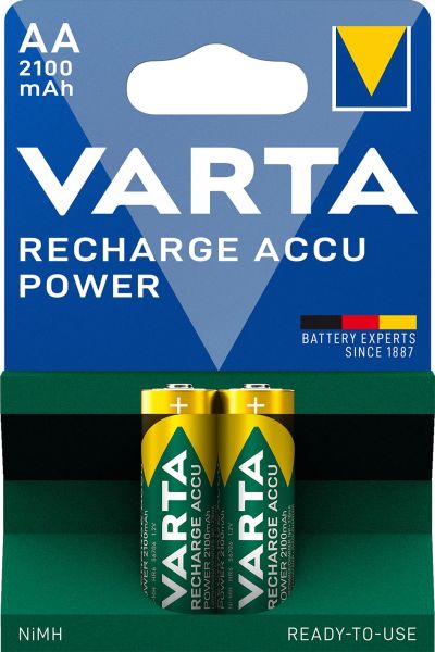 Akku Recharge Power Nickel-Hyd AA HR6 1.2V 2100mAh 1Bli=2Stk – 56706101402