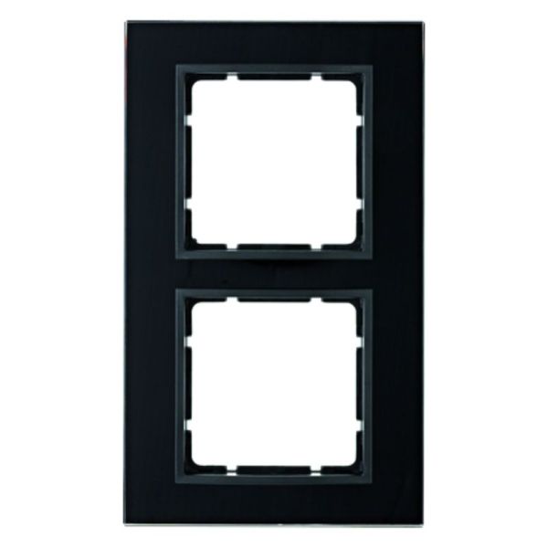 B.7 Rahmen 2fach Glas schwarz