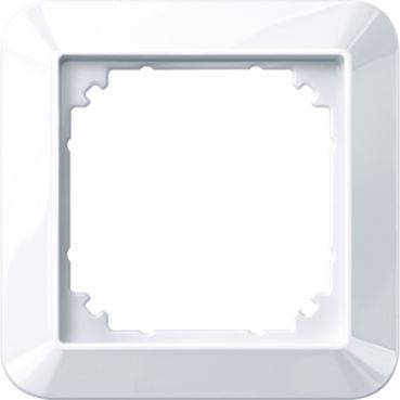 1-M-Rahmen, 1fach, aktivweiß glänzend – 389125